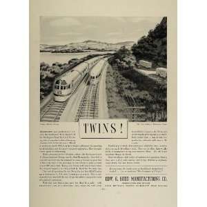   Zephyrs Train Burlington Route   Original Print Ad