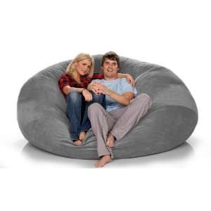  Jaxx Sac Bean Bag Chair 7Ft in Suede Charcoal Furniture 