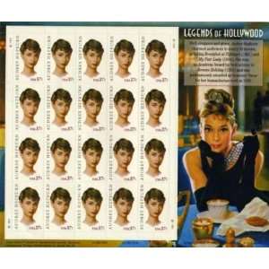  Audrey Hepburn 20 x 37 Cent U.S. Postage Stamps 2003 