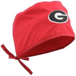  NCAA Georgia Bulldogs Red Scrub Cap