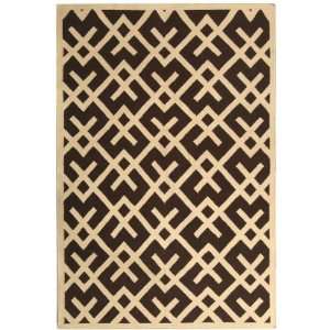  Dhurrie Collection DHU552C Handmade Black and Ivory Wool Area Rug 