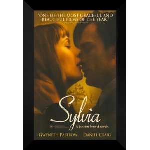  Sylvia 27x40 FRAMED Movie Poster   Style B   2003