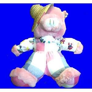   12 Pink Farmers Daughter Plush Pig by Kuddle Me Toys Toys & Games