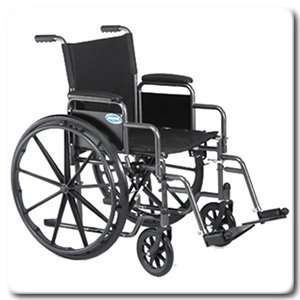 Manual Wheelchair   with Rem Arms and Footrests