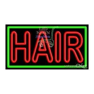  Hair Neon Sign 20 inch tall x 37 inch wide x 3.5 inch deep 