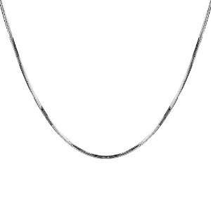   Silver Italian 1.40 mm Diamond Cut Snake Chain Necklace, 24 Jewelry