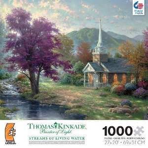   Thomas Kinkade Streams of Living Water 1000 Pc Puzzle Toys & Games