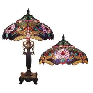  Tiffany Style Dragonfly Table Lamp 19 Shade