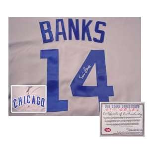  Ernie Banks Chicago Cubs Autographed/Hand Signed Authentic 