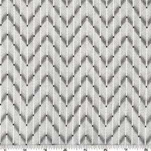  45 Wide Zoomin ZigZag White Fabric By The Yard Arts 
