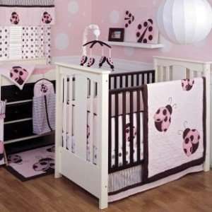  Kids Line Pink Ladybug Crib Quilt Baby
