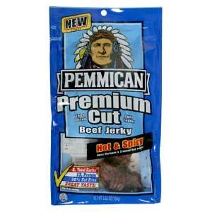 Pemmican Premium Cut Beef Jerky, Hot & Grocery & Gourmet Food