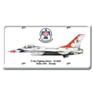  F 16A Fighting Falcon Aviation License Plate   Victory 