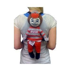  Ohio State Buckeyes Plush Mascot Backpack Sports 