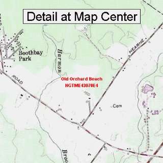  USGS Topographic Quadrangle Map   Old Orchard Beach, Maine 