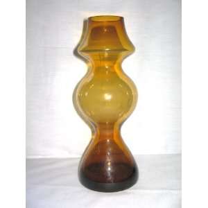  Mid Century Modern Hooped Styled Art Glass Vase