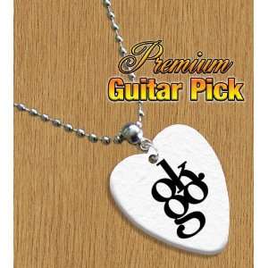  Ok Go OKGO Chain / Necklace Bass Guitar Pick Both Sides 