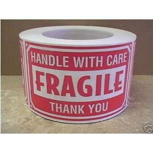   3x5 Fragile Handle with Care Shipping Labels Stickers
