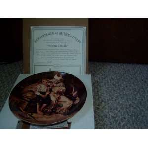    Sharing a Smile Norman Rockwell Collector Plate 