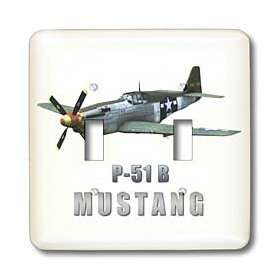  Boehm Graphics Aircraft   Mustang Aircraft   Light Switch 