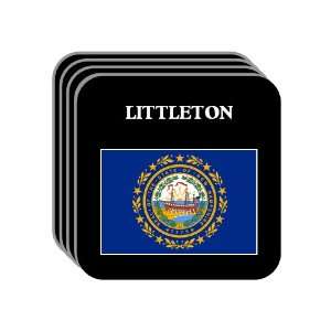US State Flag   LITTLETON, New Hampshire (NH) Set of 4 Mini Mousepad 