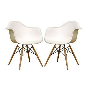    Modern Furniture  Pascal White Plastic Chair