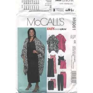  McCalls Pattern M5061 Jacket, Dress, Top & Pants, Size KK 