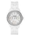 Michael Kors MK5458 Womens White Acrylic Crystal Watch  