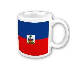 Haiti Flag Coffee Cup