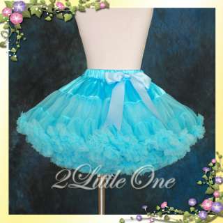 Girls Blue Pettiskirt Pageant Dance Party Skirts 5 6  