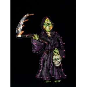  34 Animated Grim Reaper Halloween Lighted Yard Art 35 