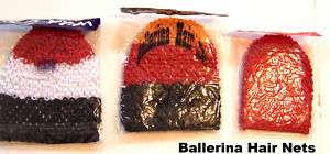 Ballerina Hair Nets Size Small & Large  