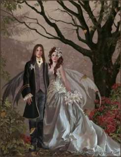 Nene Thomas Fairy LE Print Autumn Wedding Couple Signed  
