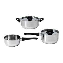 ikea annon 5pc ikea cookware set stainless steel saucepan pot set