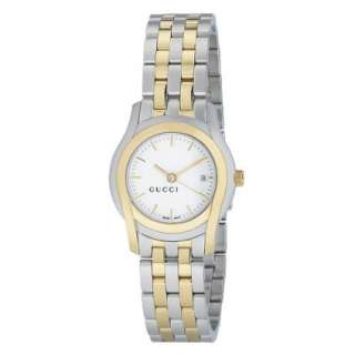 Gucci Womens YA055520 G Class Steel and Gold Plated Watch   designer 