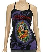 Ed Hardy Mermaid All Over Print Tank