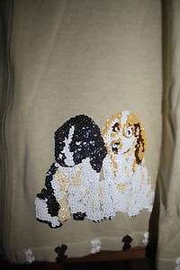 NWOTs Storybook Knits Puppy Love Sweater Cardigan sz M  