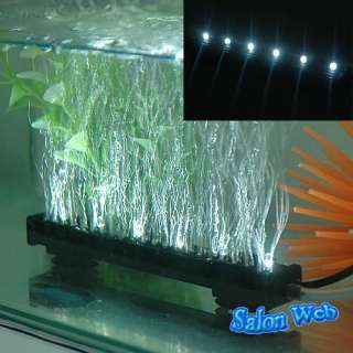   LED Blue White Flash Colorful Aquarium Fish Tank Air Tube Bubble Light