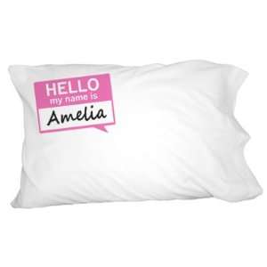  Amelia Hello My Name Is Novelty Bedding Pillowcase Pillow 