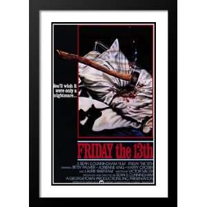  Friday the 13th 32x45 Framed and Double Matted Movie 