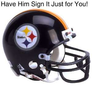 Dwight White Pittsburgh Steelers Personalized Autographed Mini Helmet 