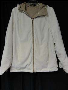 Free Country Womens Reversible Hooded Beige Jacket Size Small  