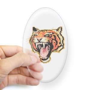  Sticker Clear (Oval) Wild Tiger 