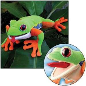  Soft Realistic Tree Frog Plush Finger Puppet 13 Toys 
