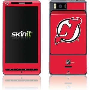  New Jersey Devils Solid Background skin for Motorola Droid 
