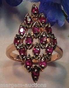 GENERATIONS 1912 GENUINE RUBY RING 14kt ROSE GOLD  