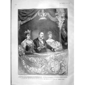  1904 KING QUEEN IRELAND ROYAL BOX THEATRE DUBLIN