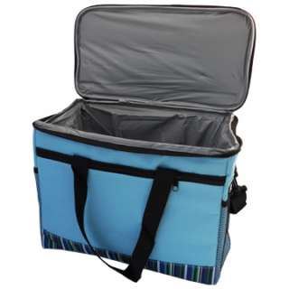 Lunch Picnic Insulated Box Cooler Thermal Bag Large Blue  