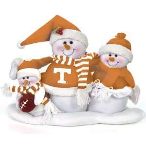  Tennessee Volunteers Decorative Table Top Snowman Family 