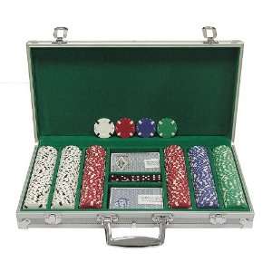  300 Chip Texas HoldEm Set w/ Aluminum Case Sports 